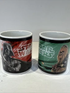 Lot of 2 Galerie Star Wars Darth Vader Storm Troop Chewbacca Yoda Coffee Mug Cup - Picture 1 of 16