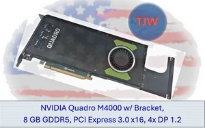 Nvidia Quadro M4000 w/ Bracket, 8 GB GDDR5, PCI Express 3.0 x16, 4x DP 1.2 - Picture 1 of 12