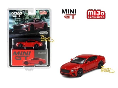 1/64 MINI GT #216 Bentley Continental GT St James Rojo MGT00216 Foto 1 de 4