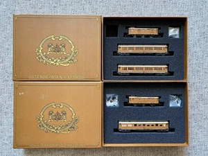 N Gauge Hobbytrain CIWL Ostende-Wein Express 5 Car Set H22100 & H22101 Ex Cond - Picture 1 of 5