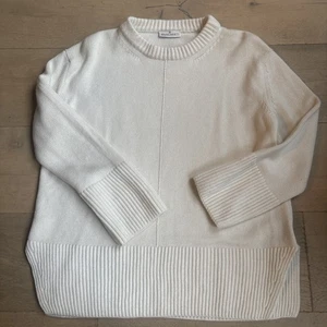 Bruno Manetti Pullover Creme Wolle/Kaschmir/Seide Gr. S Neuwertig - Bild 1 von 5