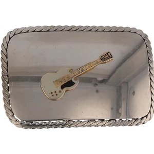 New Electric Guitar Player Music Musician Band Handmade NOS Vintage Belt Buckle - Picture 1 of 6
