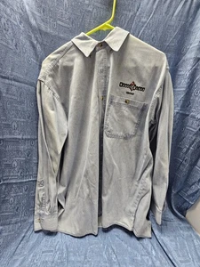 House Of Blues Chicago Long Sleeve Denim Button Down Shirt Size large  Pre-owned - Picture 1 of 9