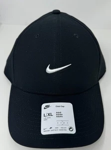 Nike Dri Fit Rise Club schwarz weiß Swoosh Kappe Mütze Unisex L/XL Erwachsene FV5563 010 - Bild 1 von 7