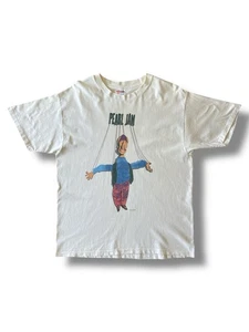 Vintage Pearl Jam Puppet T-Shirt Freak 1993 Tour L Large RARE - Picture 1 of 19