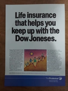 Prudential Life Insurance Dow Jones 1987 Vintage Print Ad - Picture 1 of 1