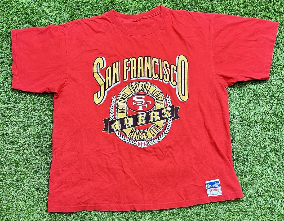 NUTMEG 49ERS ロゴ トレーナー レッド Sf49 - Etsy 日本