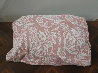 Pottery Barn Alessandra Medallion Terracotta King Duvet Linen Blend - Image 1 of 4