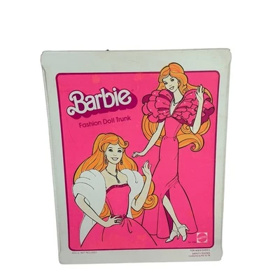 Estuche de transporte baúl muñeca Barbie moda Mattel 1982 vintage Foto 1 de 4