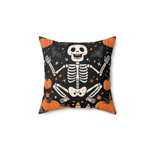 Halloween Skelett Dekokissen und Bezug Spooky Home Decor Akzentkissen - Bild 1 von 13