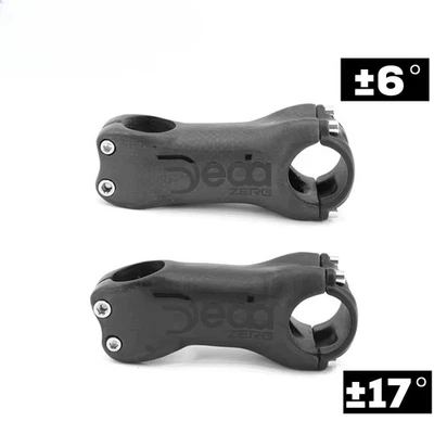  Full 3k Carbon Stem Matte Black Road/MTB Bike Stem 6/17 Degree Bicycle Part - Image 1 of 4