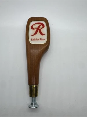 Rainier Vintage Wooden Beer Tap Handle - Image 1 of 4