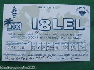QSL RADIO CARD - 18LEL - ITALY - 28 MAY 1998 - Picture 1 of 1
