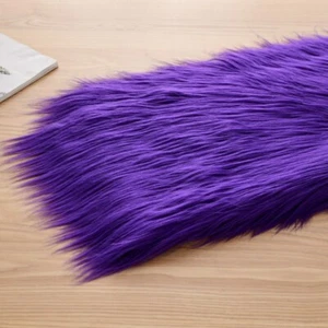 UK Soft Faux Fur Fabric Long Haired Furry Fluffy Cloth Display Background Fabric - Picture 1 of 9