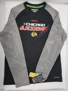 Chicago Blackhawks Reebok NHL Center Ice Collection Shirt Boys NEW! Size XL 18 - Picture 1 of 7