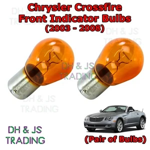 For Chrysler Crossfire Amber Front Indicator Bulbs Flash Bulb Tail Pair (03-08) - Picture 1 of 1
