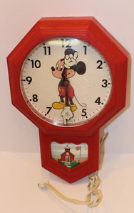VTG Micky Mouse Welby Elgin School House Clock - Picture 1 of 13