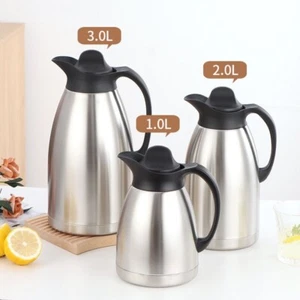 Thermal Coffee Carafe 1L/2L /3L- 12 Hours Hot Beverage Dispenser, Insulated - Picture 1 of 4
