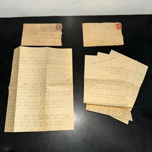 Antique Letters Covers 1918 Wayne Wiggins S Bloomingville Spanish Flu WWI Muncie - Picture 1 of 10
