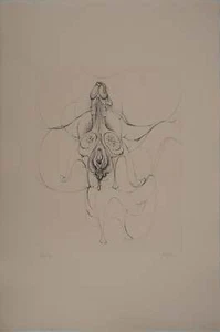 Hans BELLMER : Les amoureux défunts, Gravure originale signée - Picture 1 of 6
