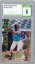 MIGUEL CABRERA 2000 Royal Rookies Futures #6 Florida Marlins RC CSG 9 Mint
