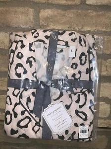 Pottery Barn Teen Emily & Meritt The Leopard Print Sateen Pajamas Size Large New - Picture 1 of 2