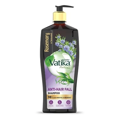 DABUR Vatika Romero Anti-Caída Champú Caída Reduce Caída del Cabello, 600ml - Imagen 1 de 4