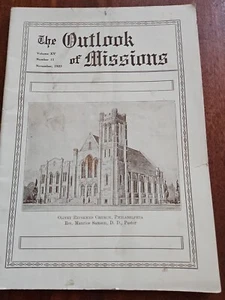 ORIGINAL Outlook of Missions Volume XV (15), No. 11 November 1923 ILLUSTRATED - Picture 1 of 5