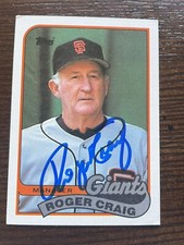 Roger Craig San Francisco, Giants 1989 Topps  ￼Autographed  EX/Mt