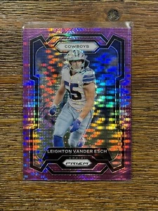 2023 Panini Prizm NFL Leighton Vander Esch -purple pulsar Prizm- #76 Cowboys - Bild 1 von 2
