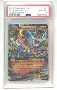 2016 Pokémon Generations #12 M CHARIZARD EX PSA NM-MT 8 - Picture 1 of 2