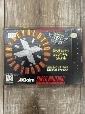 Revolution X (Super Nintendo - 1995) SNES Aerosmith NEW SEALED - Image 1 of 4