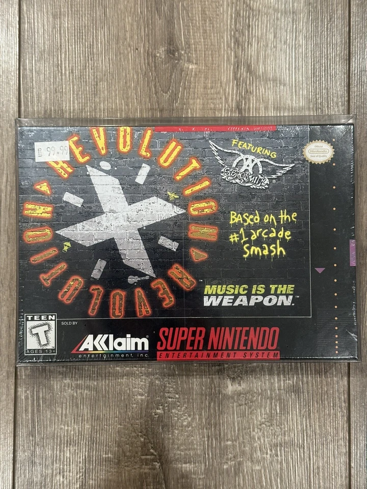 Revolution X (Super Nintendo - 1995) SNES Aerosmith NEW SEALED - Image 1 of 4