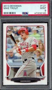 2013 Bowman 121 Mike Trout.  PSA 9 MINT.  (4720-C). - Picture 1 of 2