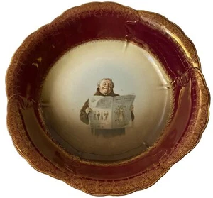 Antique Porcelain Monk Serving Bow ~ Rosenthal R C IRIS Bavaria~Circa 1890 - Picture 1 of 8