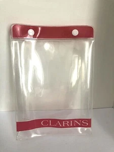 Clarins Transparent Plastic Toiletries Shower Beach Bag New - Picture 1 of 1