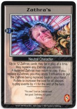 Babylon 5 CCG Great War Promo Card Zathra's Used Played