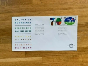 NETHERLANDS 1993 FDC 314 STAMP DAY DOVE ENVELOPE - Picture 1 of 1