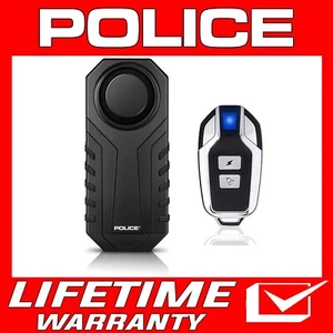 POLICE Bike Alarm Motorcycle Scooter Anti Theft Security System With Remote - Picture 1 of 13