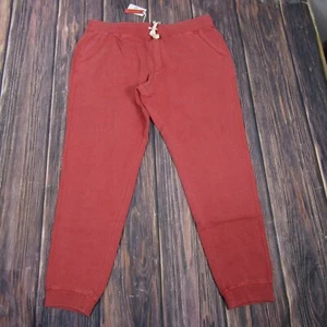 Marine Layer NEW NWT Womens XL Fleece Jogger Sweatpants Tandori Spice Red - Picture 1 of 5