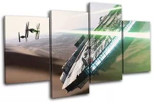 Star Wars Millennium Falcon Movie Greats MULTI CANVAS WALL ART Picture Print - Picture 1 of 1