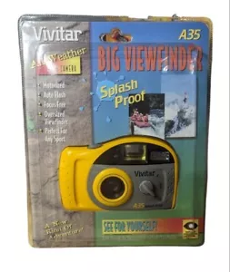 Vivitar Big Viewfinder All Weather A35 35 mm film Camera w/built in flash NEW - Picture 1 of 4