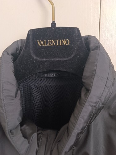 AUTENTICO BOMBER VALENTINO nero L XL italiano 52 made in Italy nuovo senza etichette