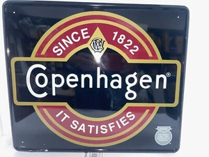 Original COPENHAGEN SNUFF BLACK METAL SIGN TOBACCO 14 x 18 - Picture 1 of 7
