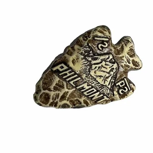 BSA Plaster Cast Philmont Arrowhead with Mountain Neckerchief Slide NS-226 - Picture 1 of 3