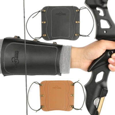 Bogenschießen Armschutz Leder Schutzausrüstung Traditionelle Bogensport Jagd - Bild 1 von 4