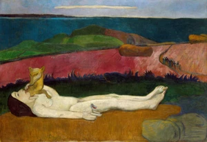 Paul Gauguin - La Perte du Pucelage Giclee Fine Art Print on Canvas 48" - Picture 1 of 1