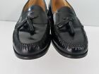 Cole Haan Men's Size 11.5D  Black Leather Pinch Tassel Penny Loafer Dress Shoes