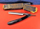 "KRONE & SCHWERT SOLINGEN"  Old  German  Straight  Razor  w/Orig.box  c.1937's