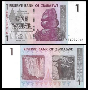 Zimbabwe 1 Dollars 2007 Banknote Uncirculated P-65 UNC - Picture 1 of 1